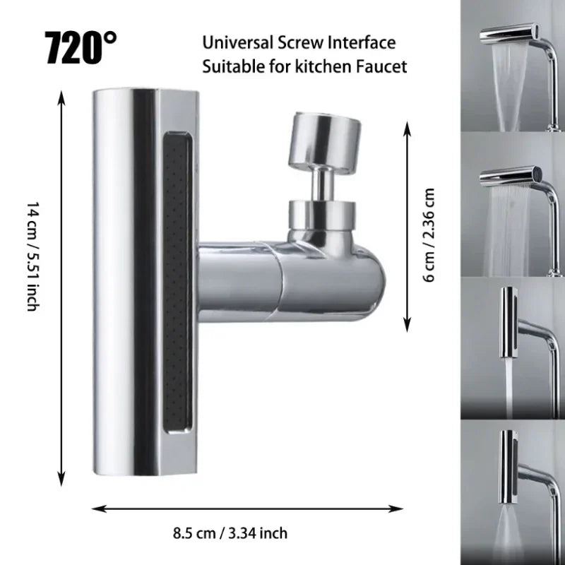 Multifunctional Waterfall Modern Kitchen Matte Faucet