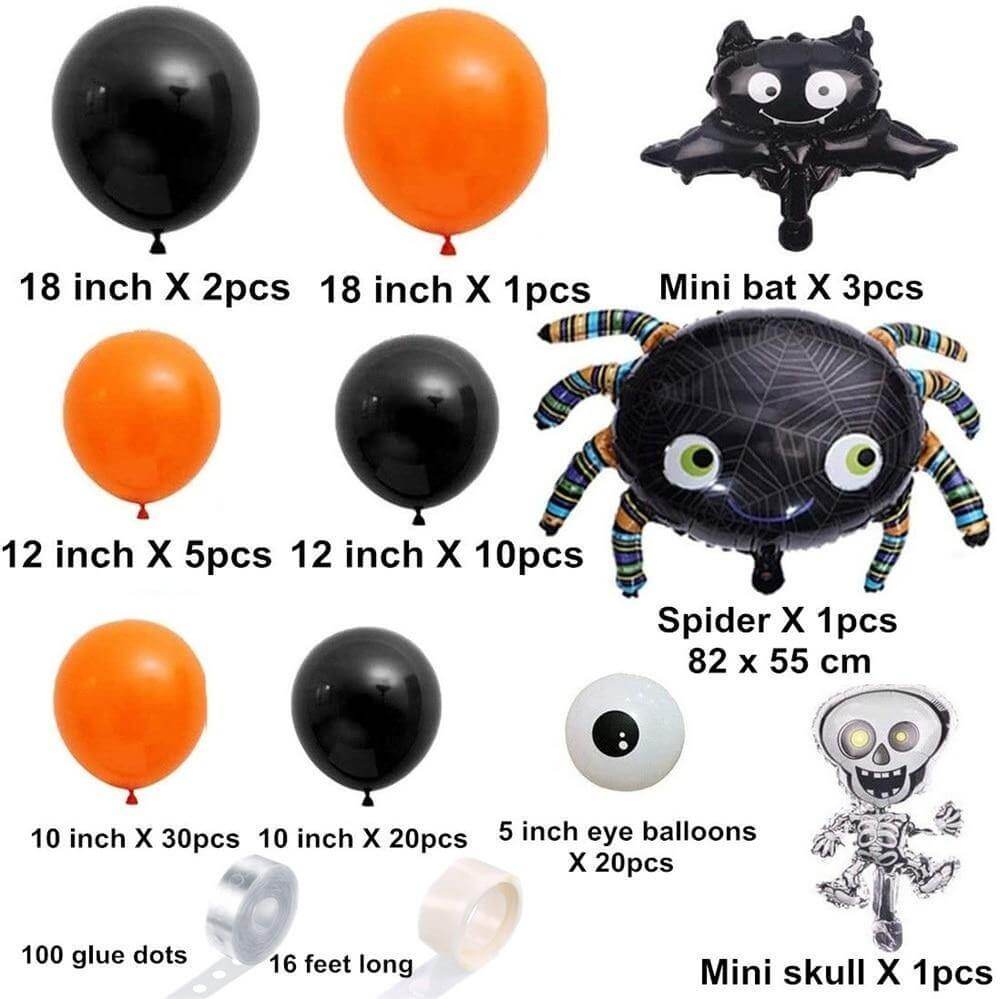 Halloween Colors Home Decoration Balloon Kit