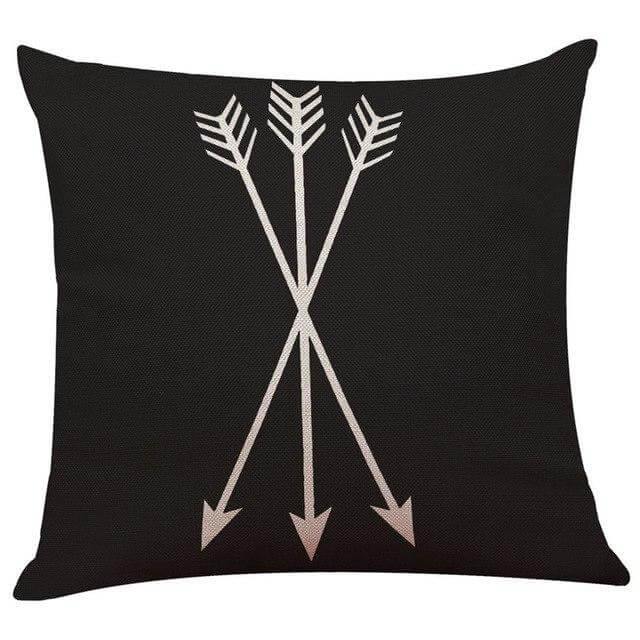 Geometrical Lovely Black and White Home Pillow Cases