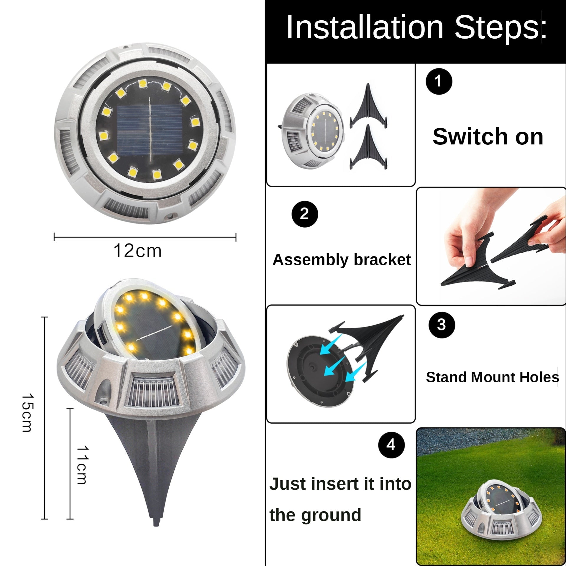 Underground LED Solar Lights