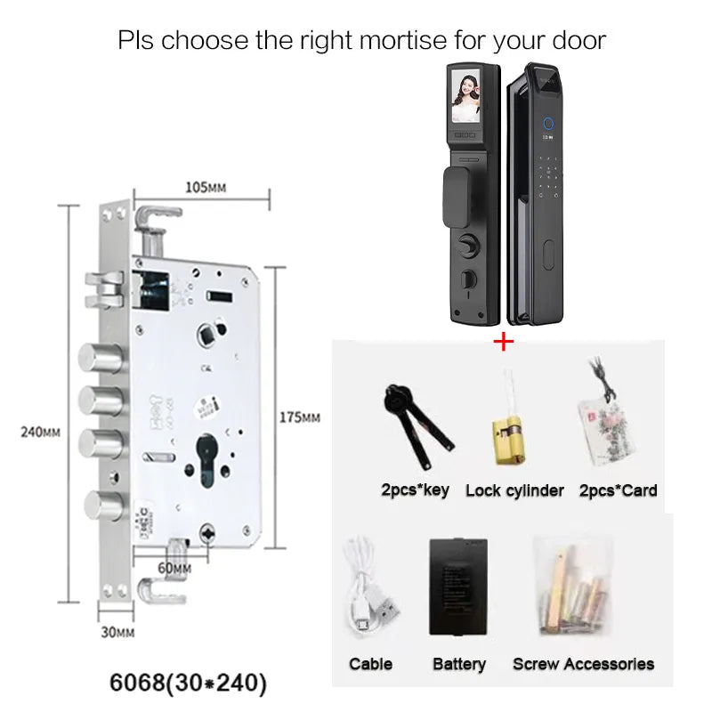 Automatic Secure Face Recognition Smart Fingerprint Door Lock