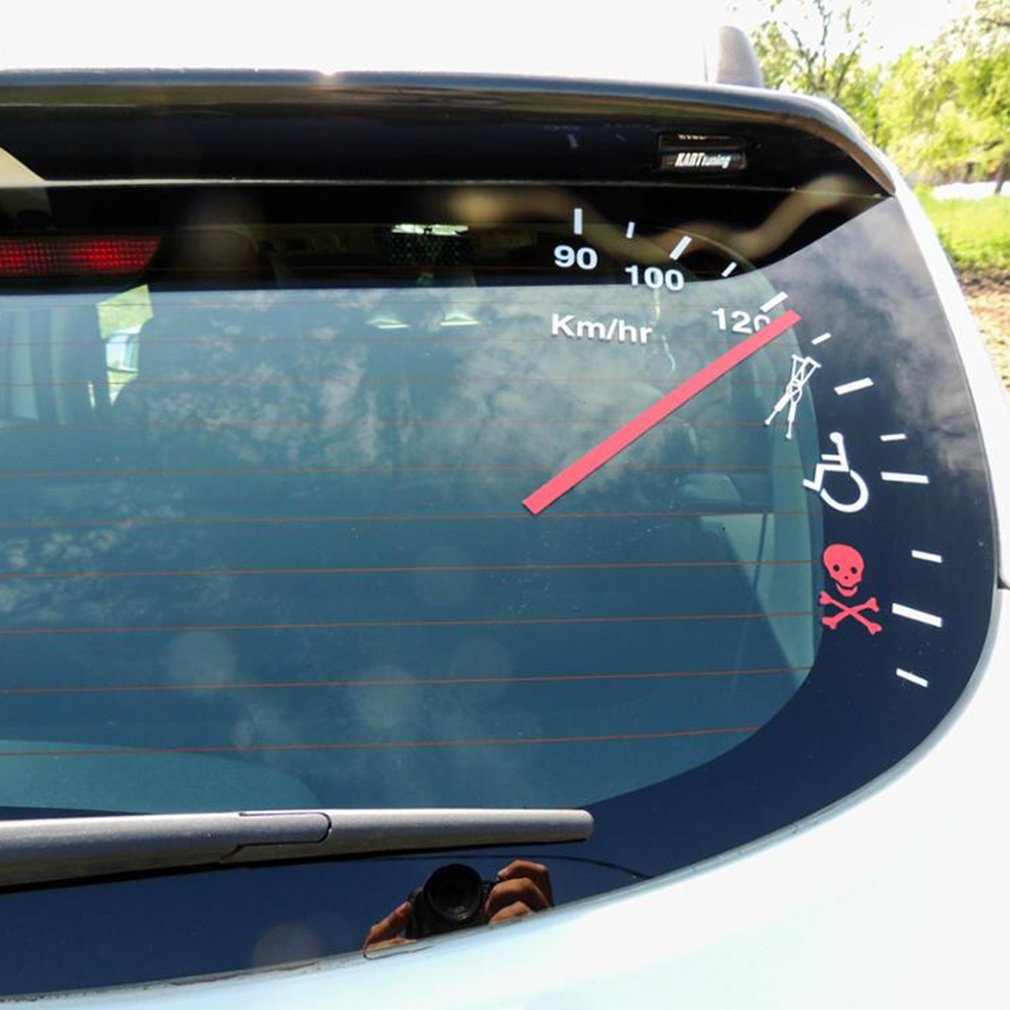 Speedometer Safe Warning Car Decal