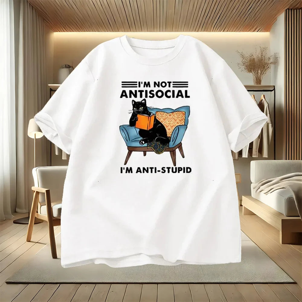 I am Not Antisocial Funny T-Shirt