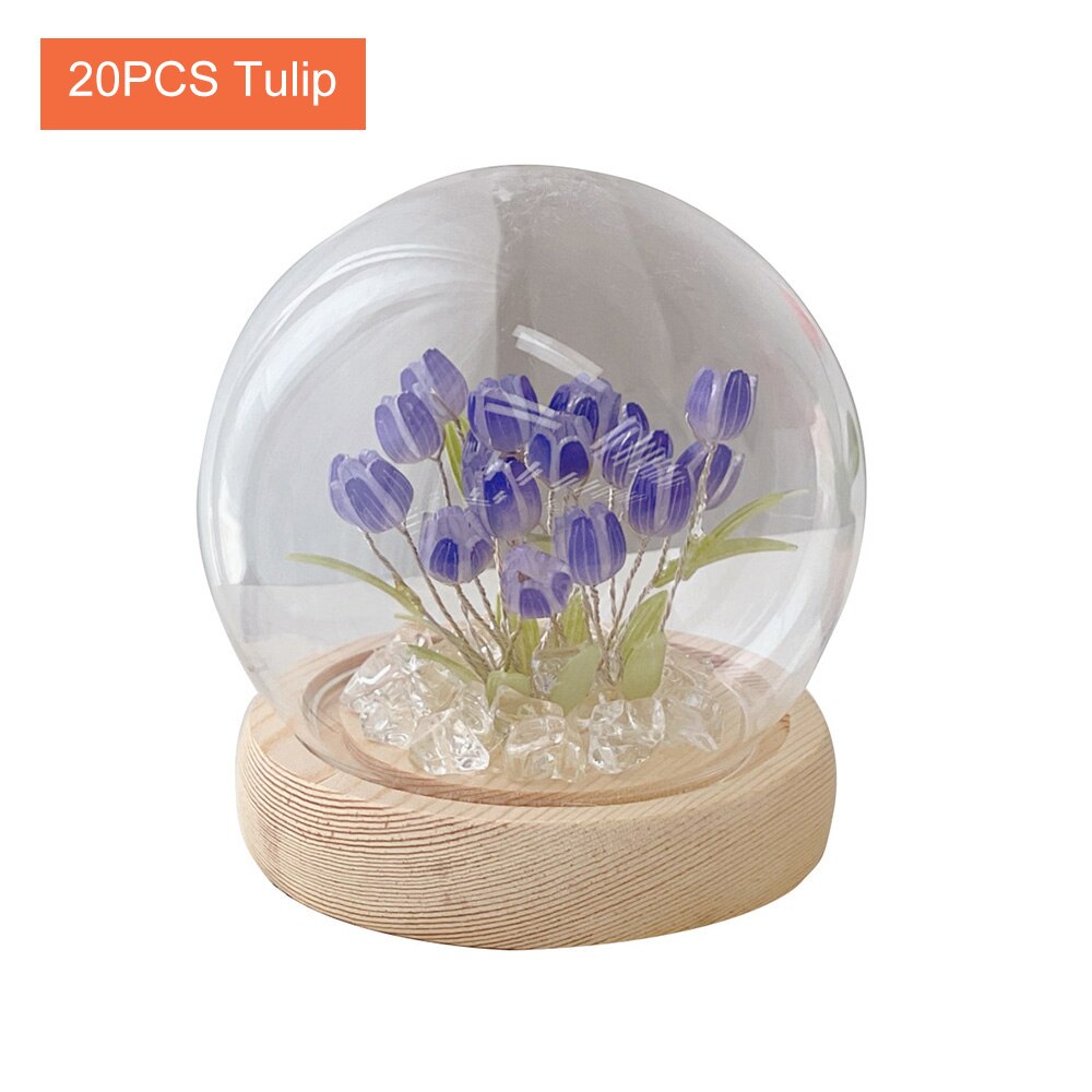 Shiny Tulip Handmade Night Lamp