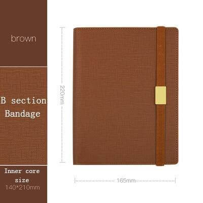 High-grade Pastel Leather Surface Business Notebook