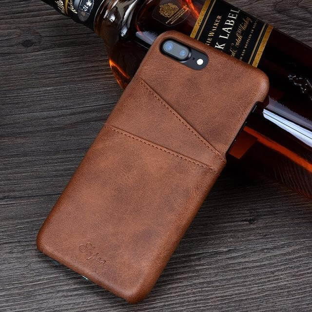 Luxury Leather Wallet Case for Iphone Models