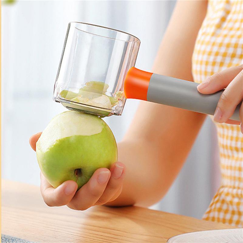 Vegetable Fruit Spill Free Storage Peeler