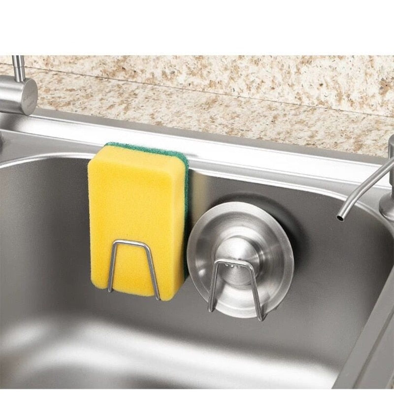 4pcs Stainless Steel Sink Sponge Holder