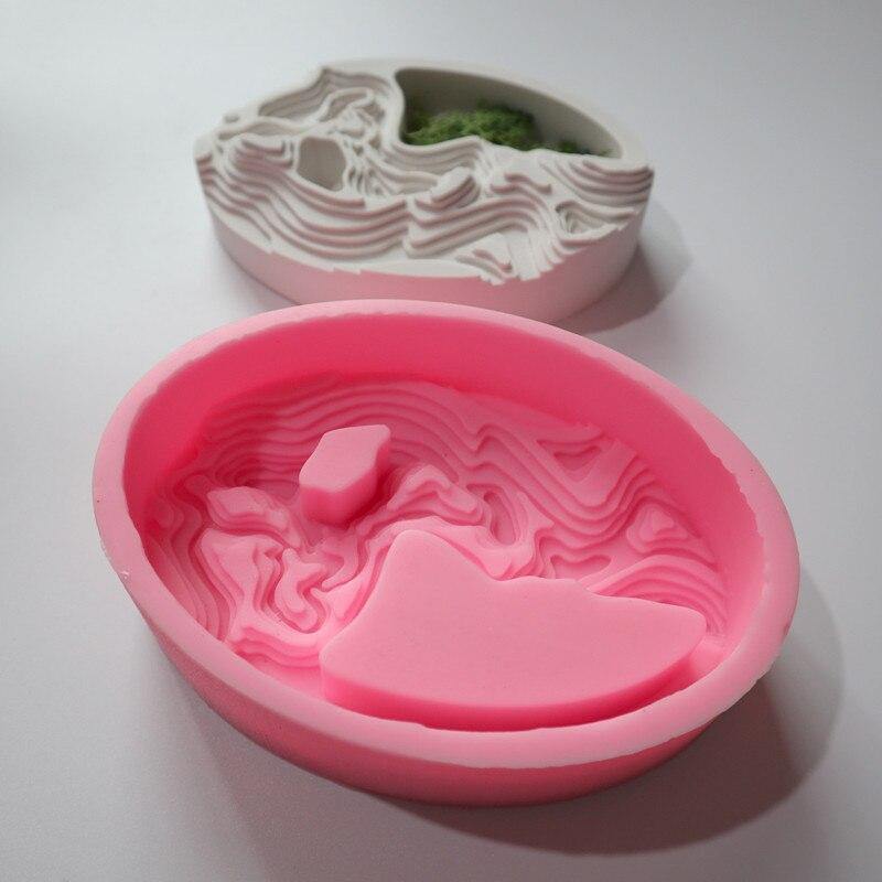 Creative Rockery Flower Pot Mold