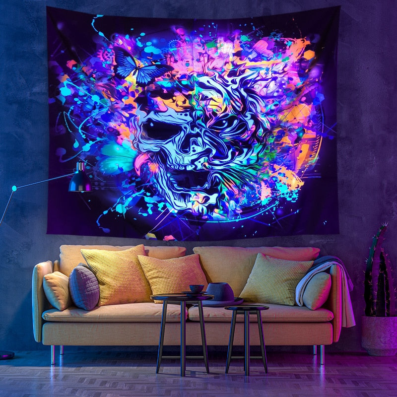 Colorful Glowing Luminous Tapestry