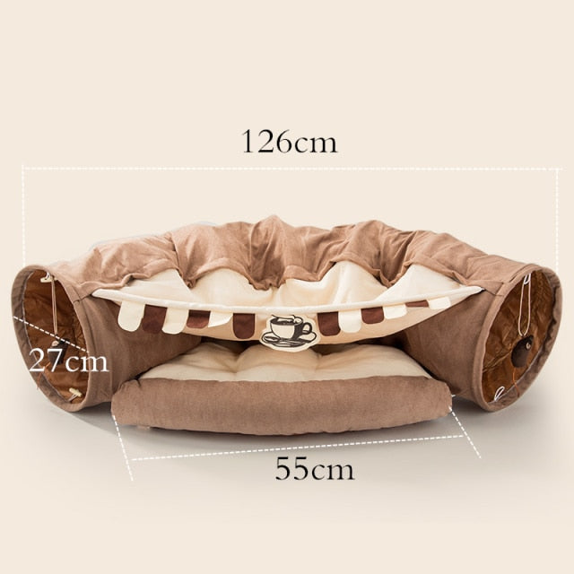 Creative Comfy Cat Sleeping Tunnel Bed