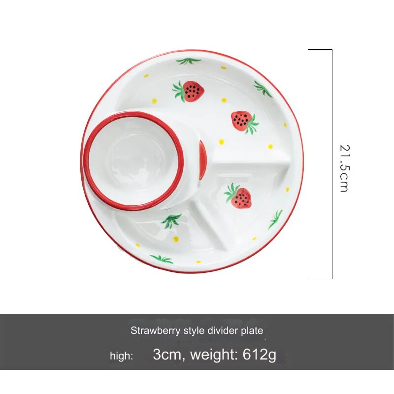 Breakfast Combo Nordic Ceramic Plate