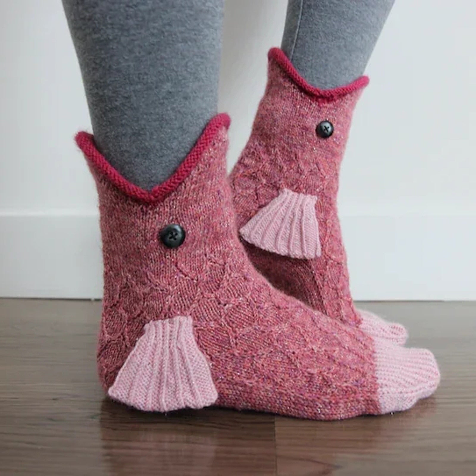 Crocodile Bite Knitted Socks