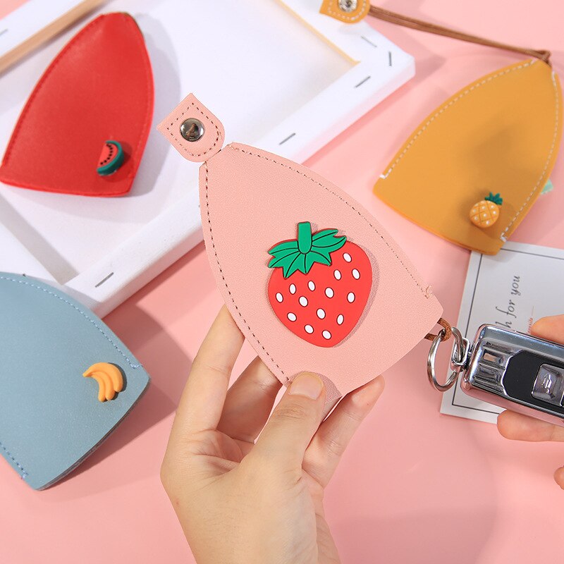 Cute Fruits Leather Key Holder