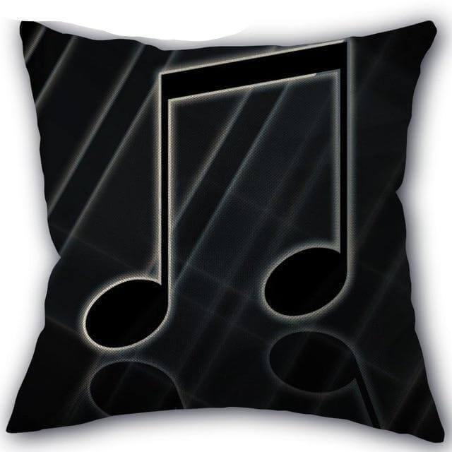 Decorative Comfy Musical Notes Pillow Case