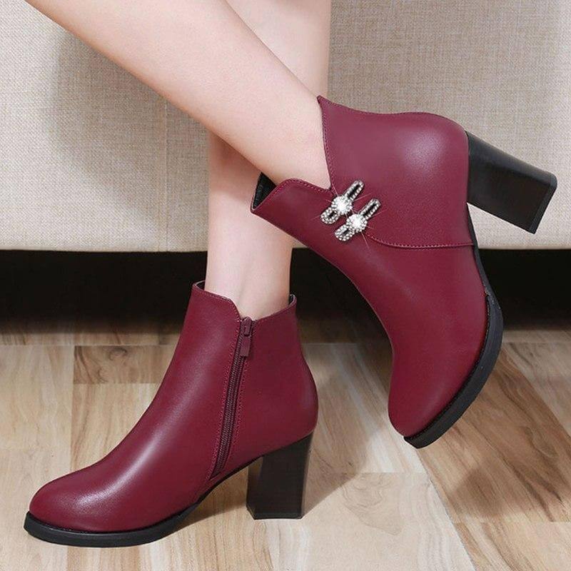 Stylish Fashion Pure High Heels Boots