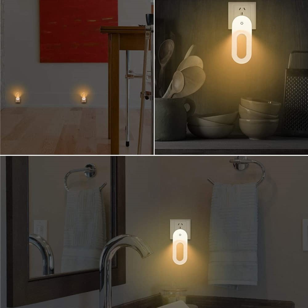 Twilight Sensor Energy Saving Socket Wall Night Light