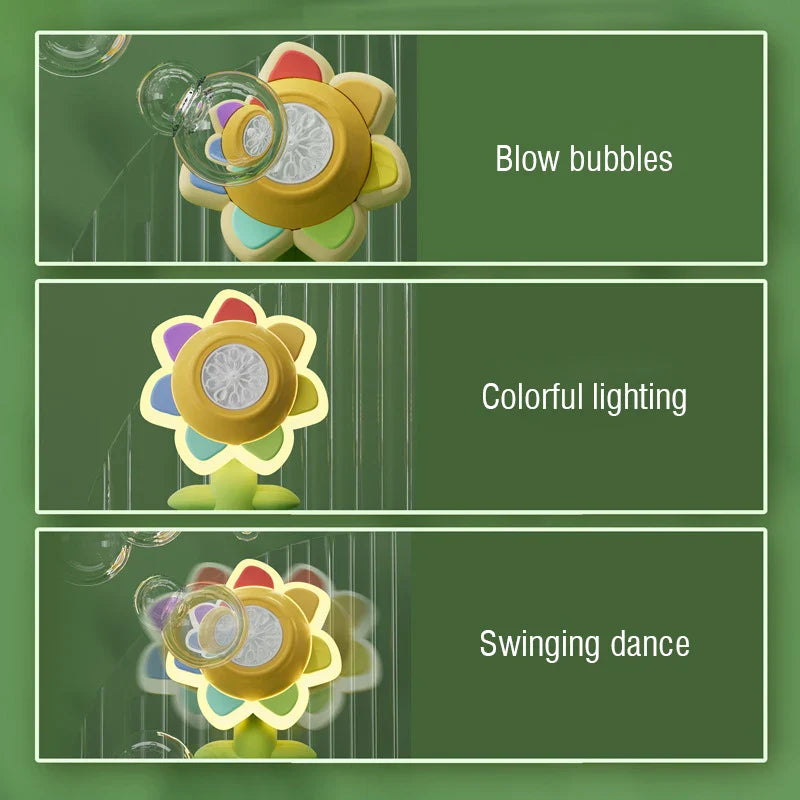 Electric Sunflower Bubble Blower