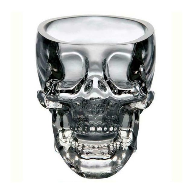 3D Transparent Skull Crystal Mug