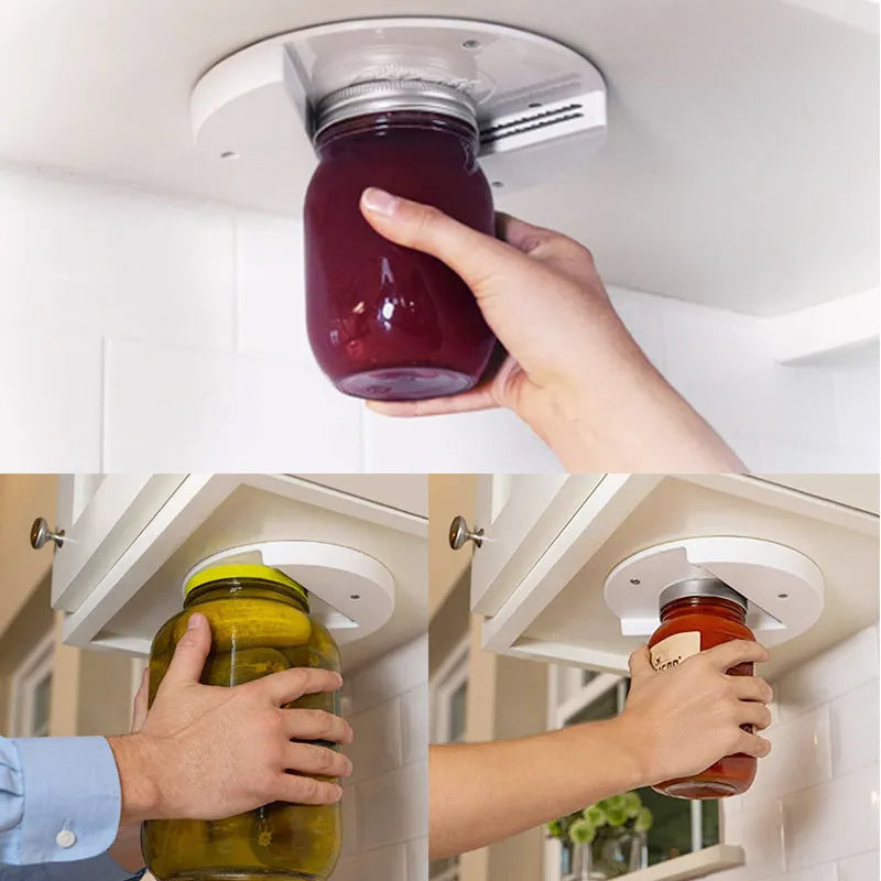 Under the Cabinet Easy Jar Opener Tool