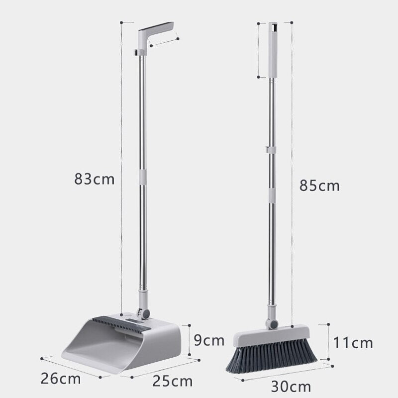 3in1 Quick Clean Extendable Dustpan Set