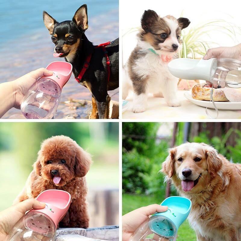 Portable Pet Dog Water Bottle Dispenser for Traveling and Walking