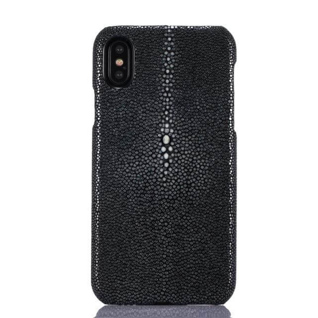 Fashion Pearl Fish Skin Leather Iphone X Case