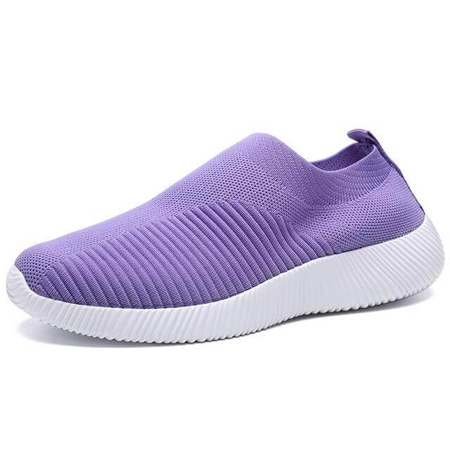 Breathable Slip on Knit Running Shoes