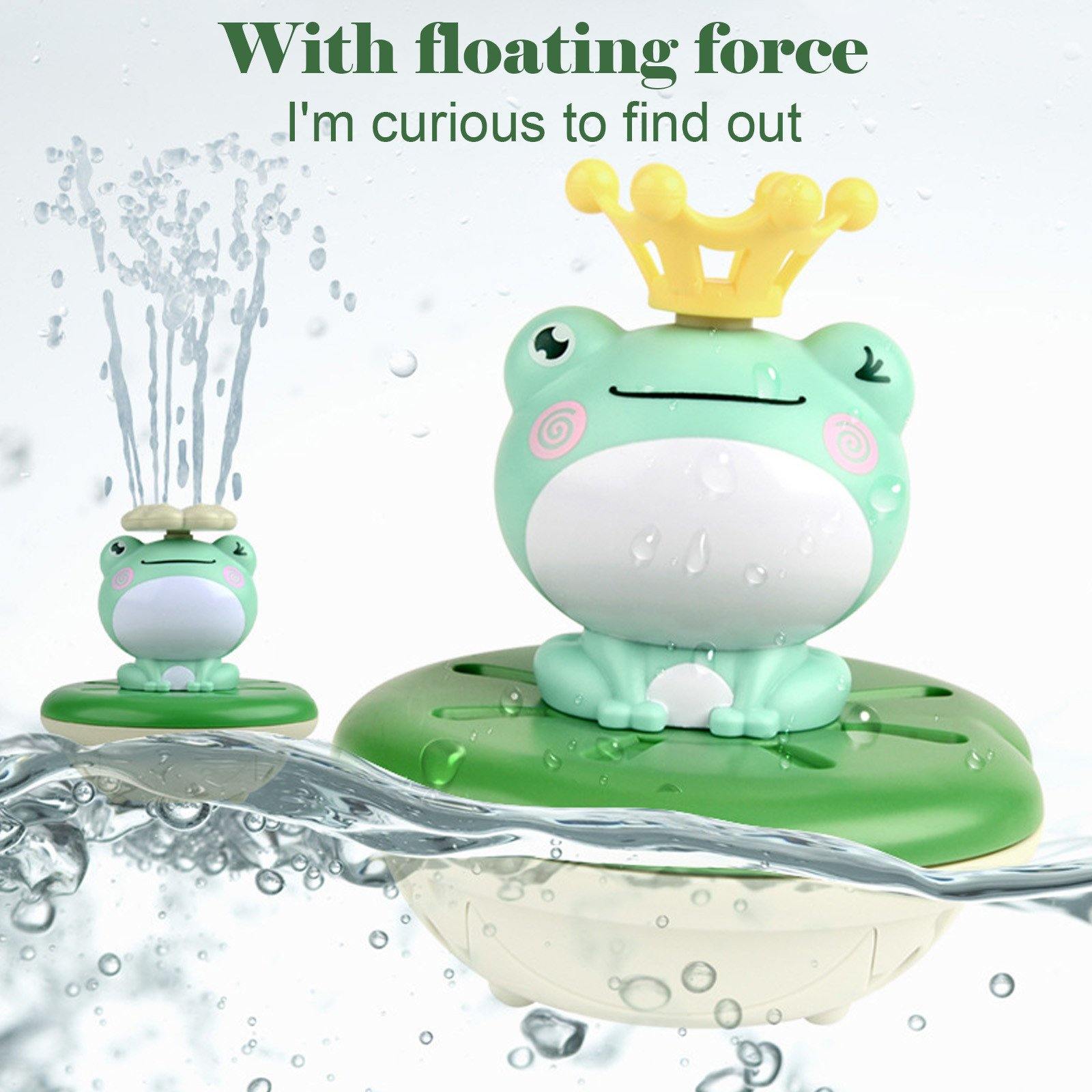 Floating Frog Rotating Sprinkler Toy