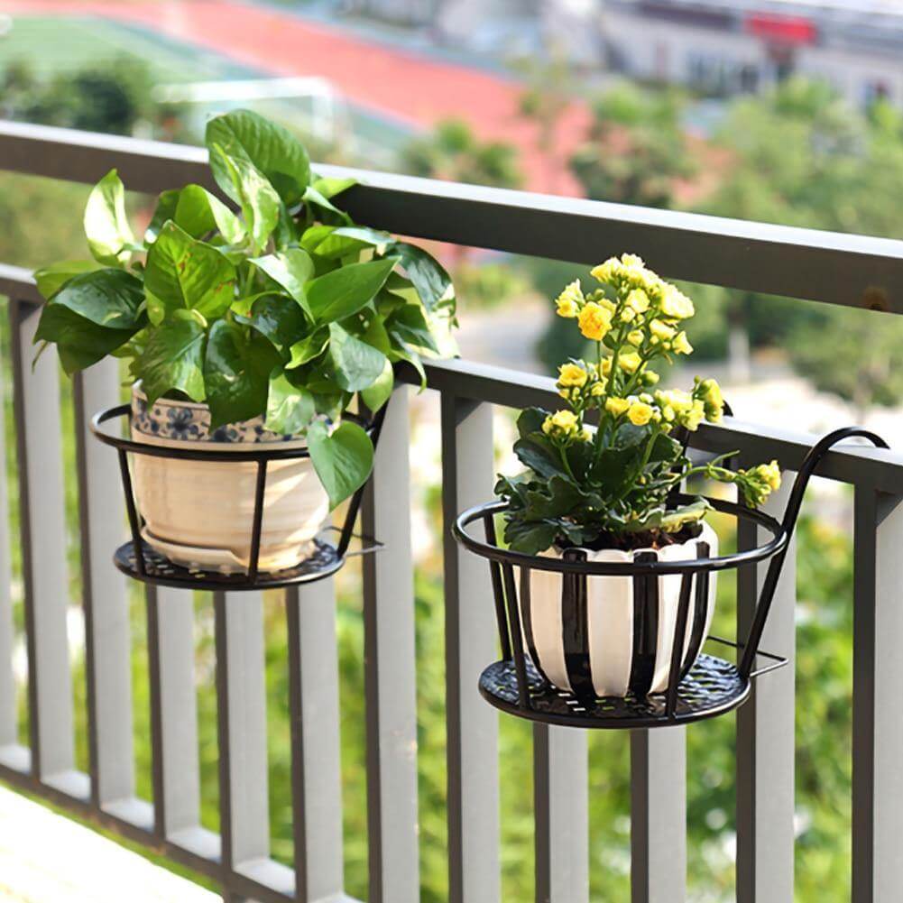 Iron Outdoor Hanging Baskets Flower Pot Holder