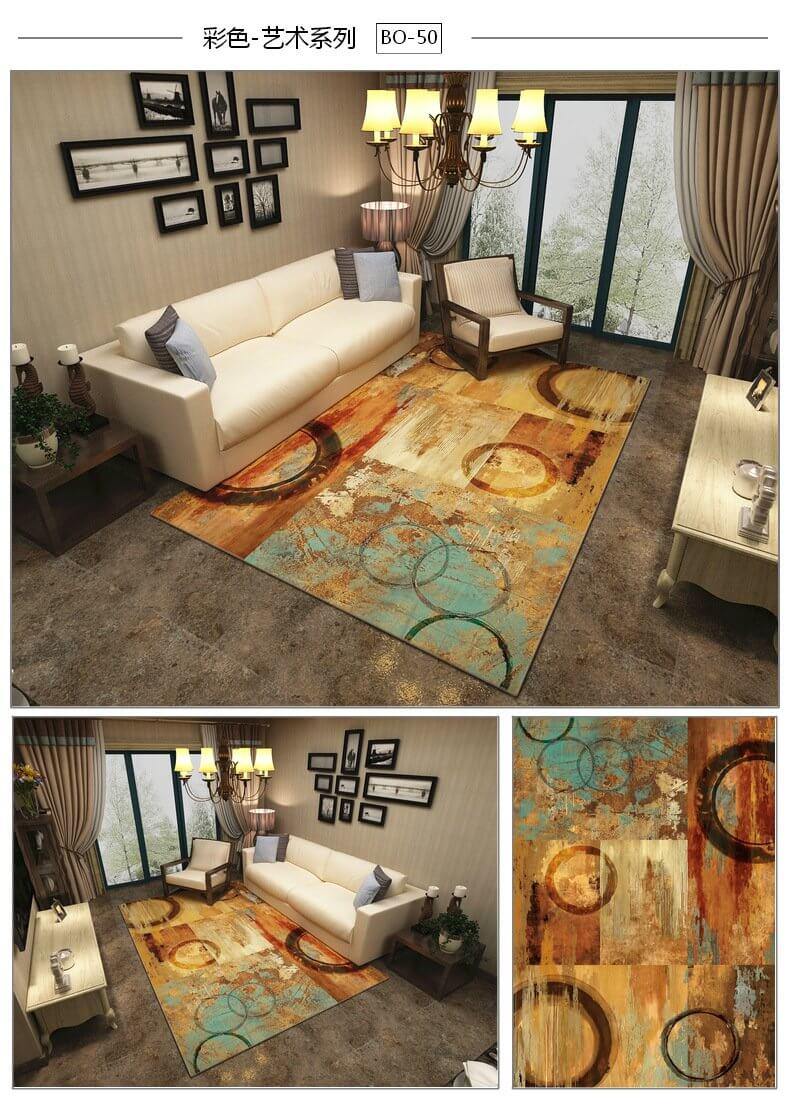 Creative Modern Pastoral Style Soft Carpet for Home