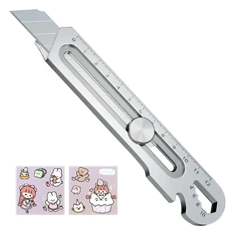 6in1 Multipurpose Stainless Steel Retractable Heavy Duty Snap-Off Blade