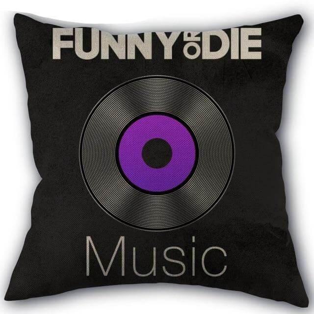 Decorative Comfy Musical Notes Pillow Case