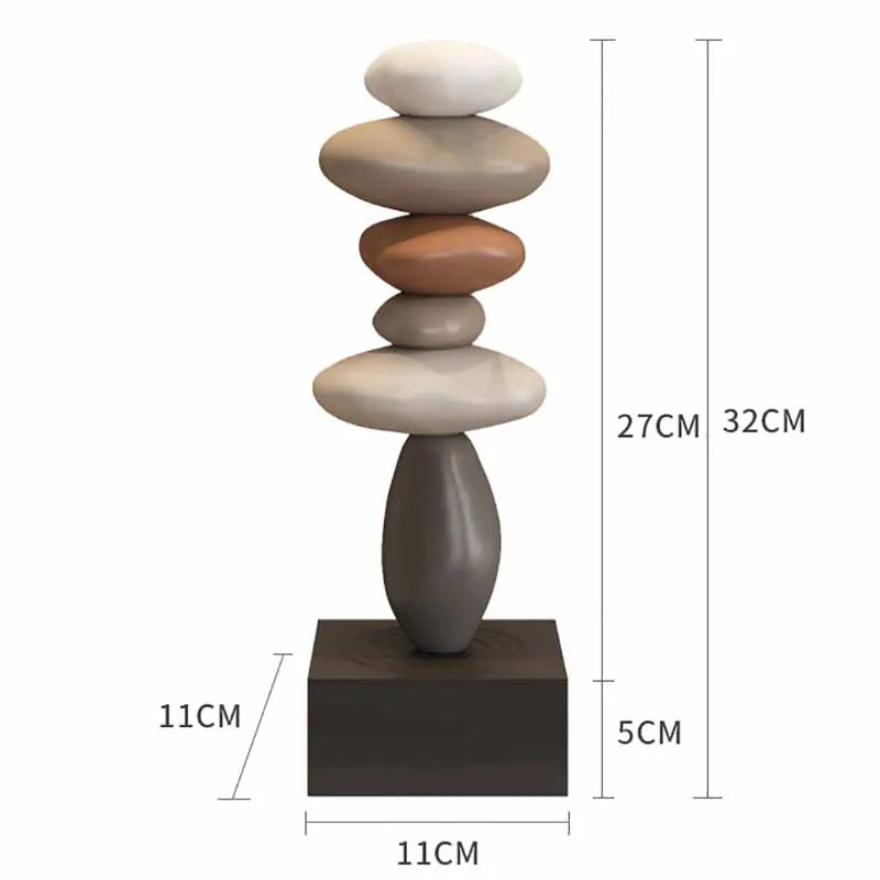 Zen Stone Stack Aesthetic Home Decor