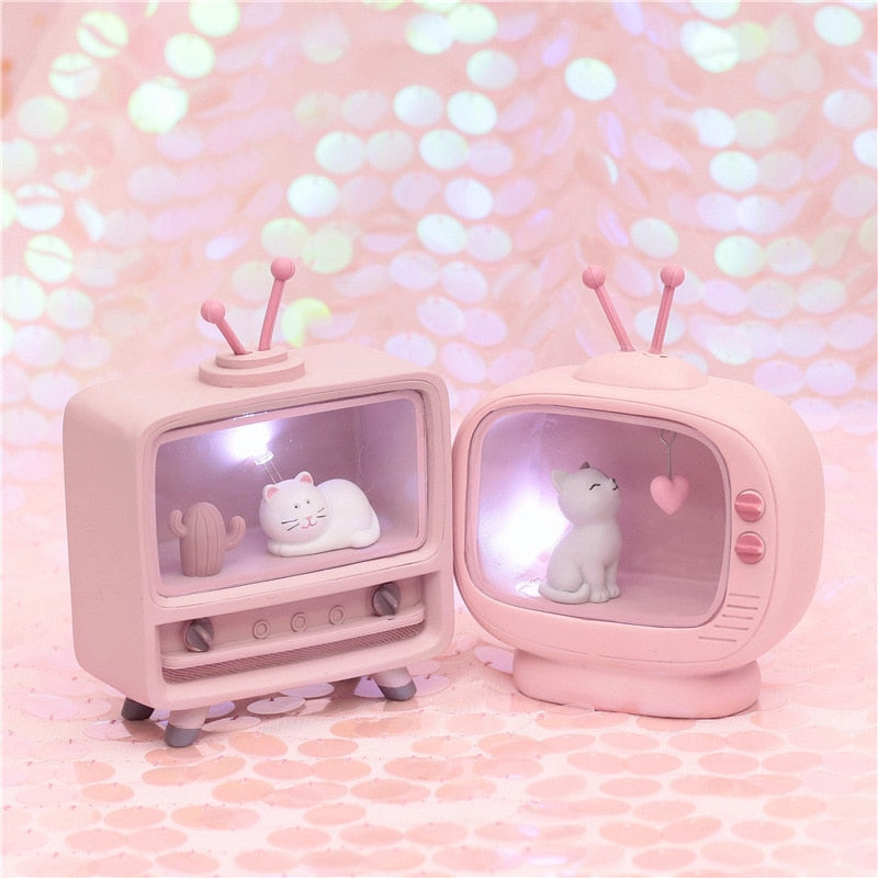 Cozy Cat TV Mini Night Lamp