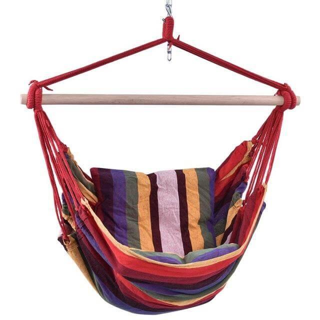 Garden Hammock Patio Porch Hanging Cotton Rope Swing Chair