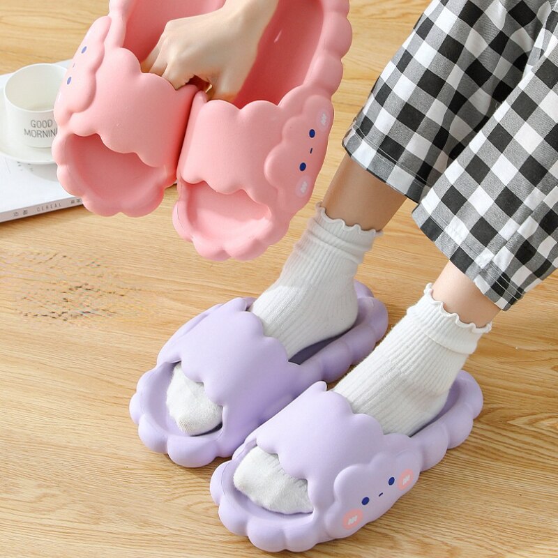 Cute Thick Foam Cloud Slippers