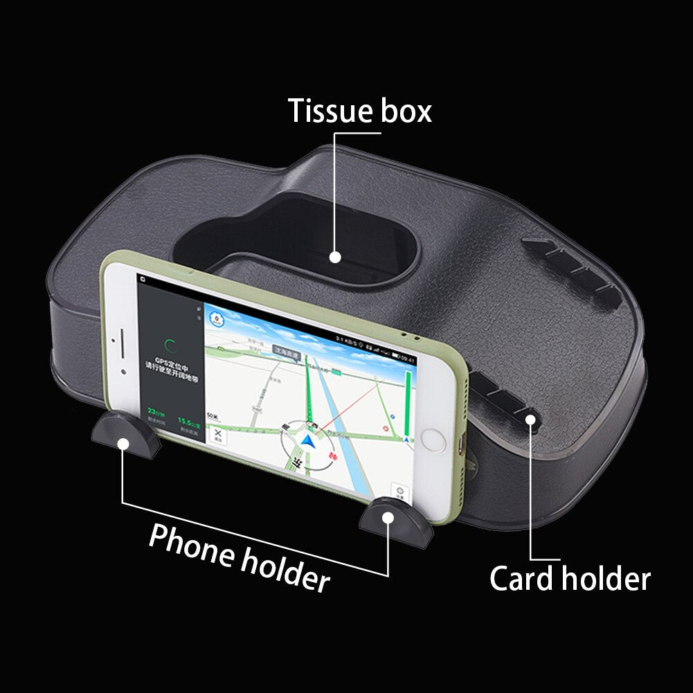 Car Dashboard Tissue Box Phone Holder