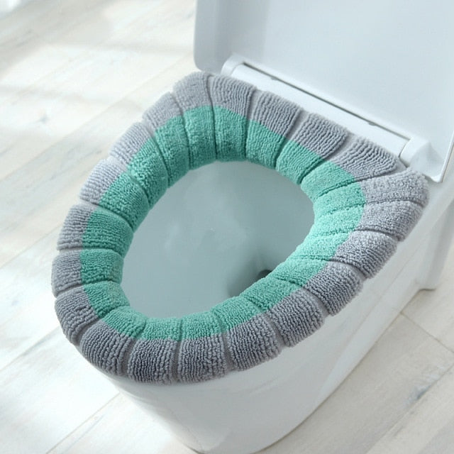 Cute Comfy Pumpkin Pattern Bathroom Toilet Seat Cover