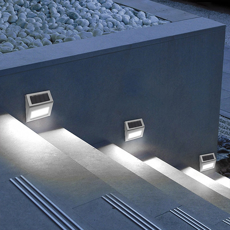 Solar Powered LED Outdoor Stairs Light