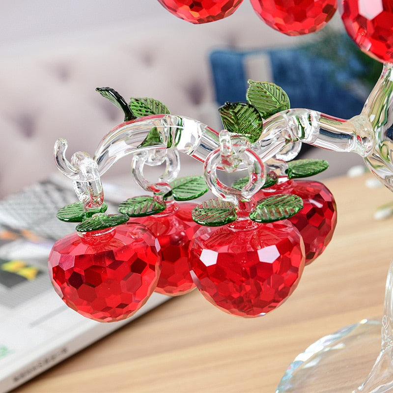 Elegant Crystal Apple Tree Home Decor