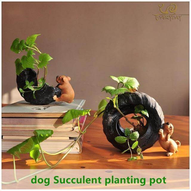 Cute Dog FlowerPot decoration