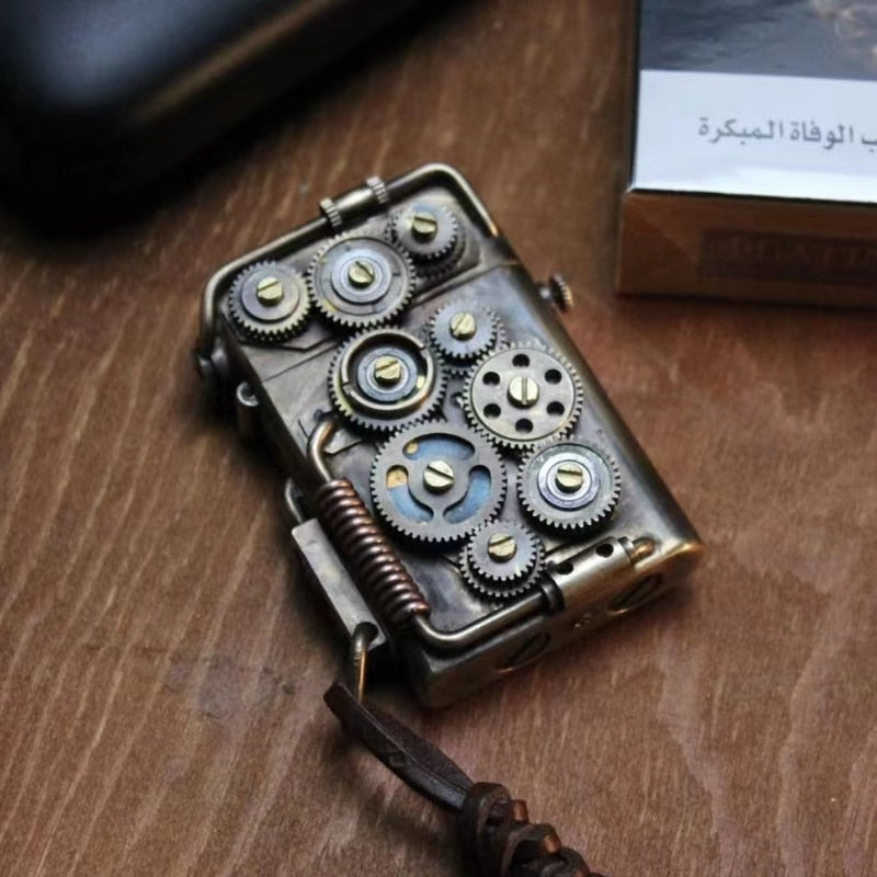 Handmade Vintage Raw Copper Automatic Lighter