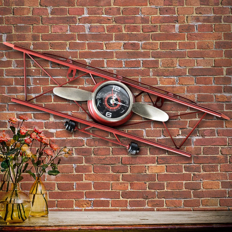 Creative Retro Aircraft Wall Clock