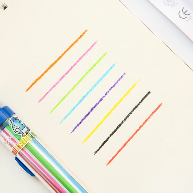 Retractable Kids Multi Coloring Pen