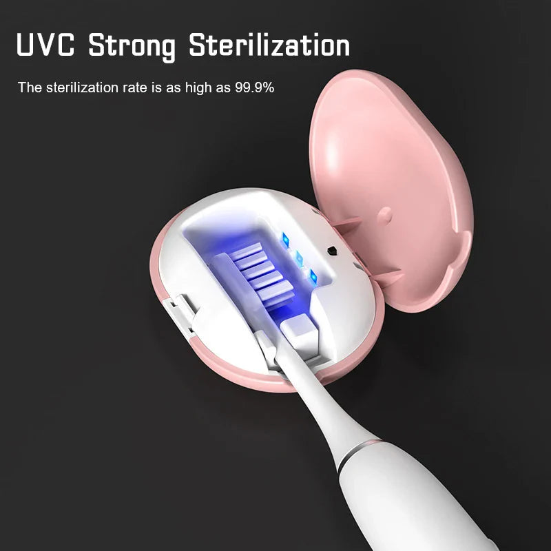 UV Disinfection Rechargeable Portable Toothbrush Sanitizer Box