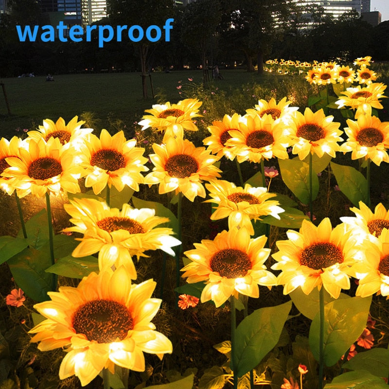 Sunflower Waterproof Solar Led Garden Lights