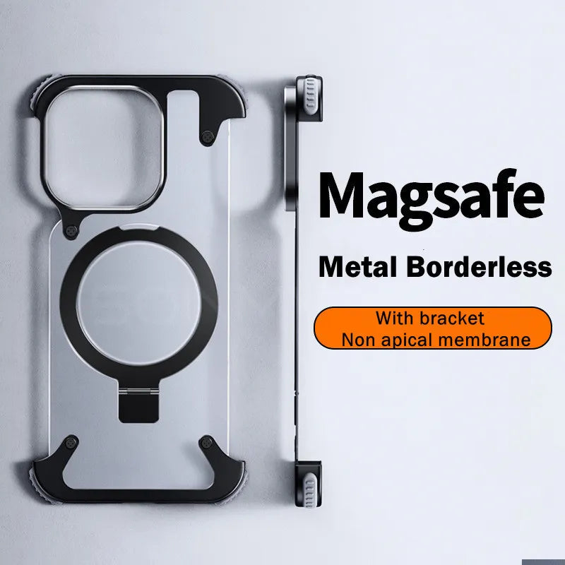 Magnetic Shockproof Metal Bumper Magsafe iPhone Case