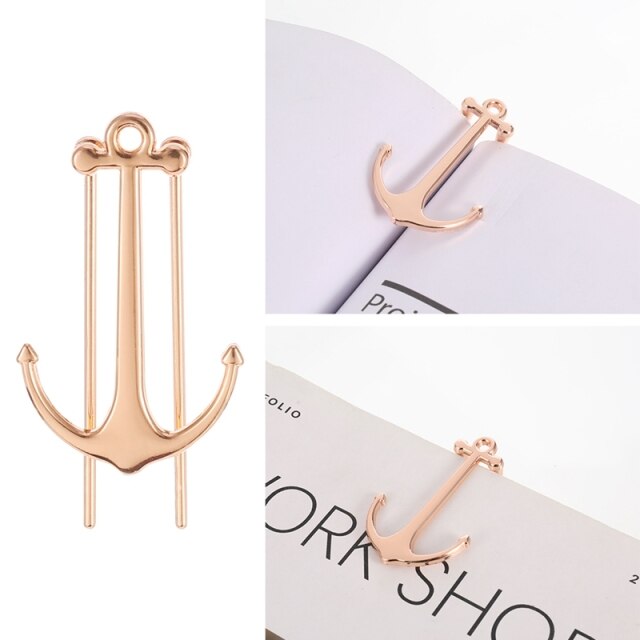 Creative Metal Anchor Bookmark