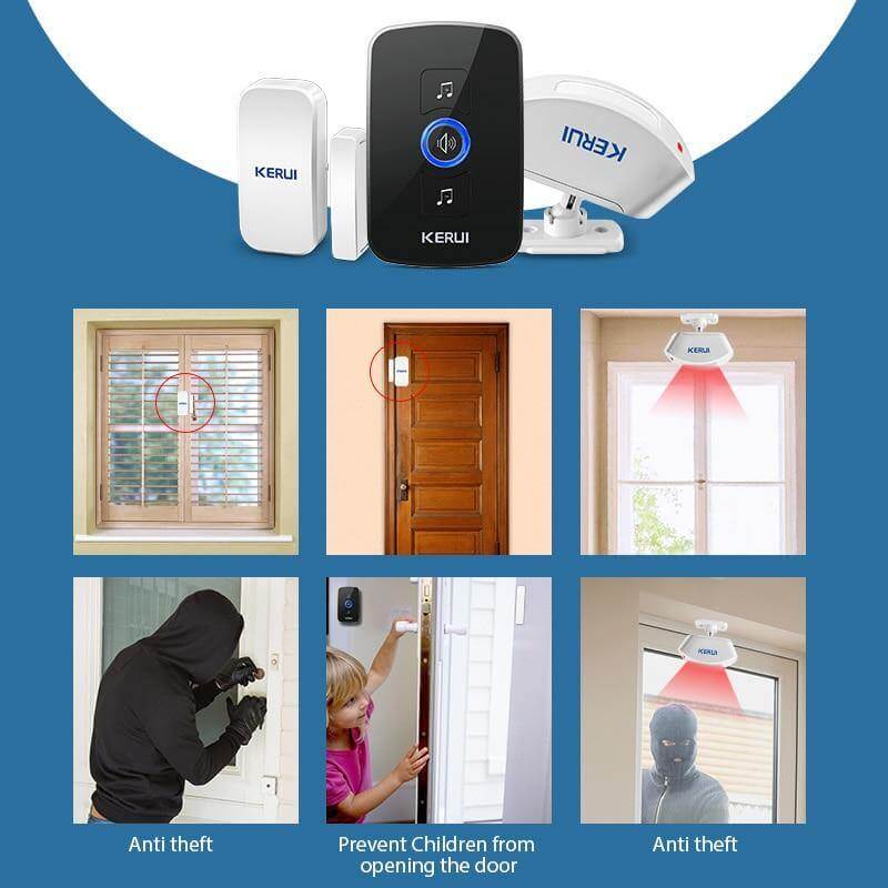 Wireless Waterproof Touch Button Doorbell